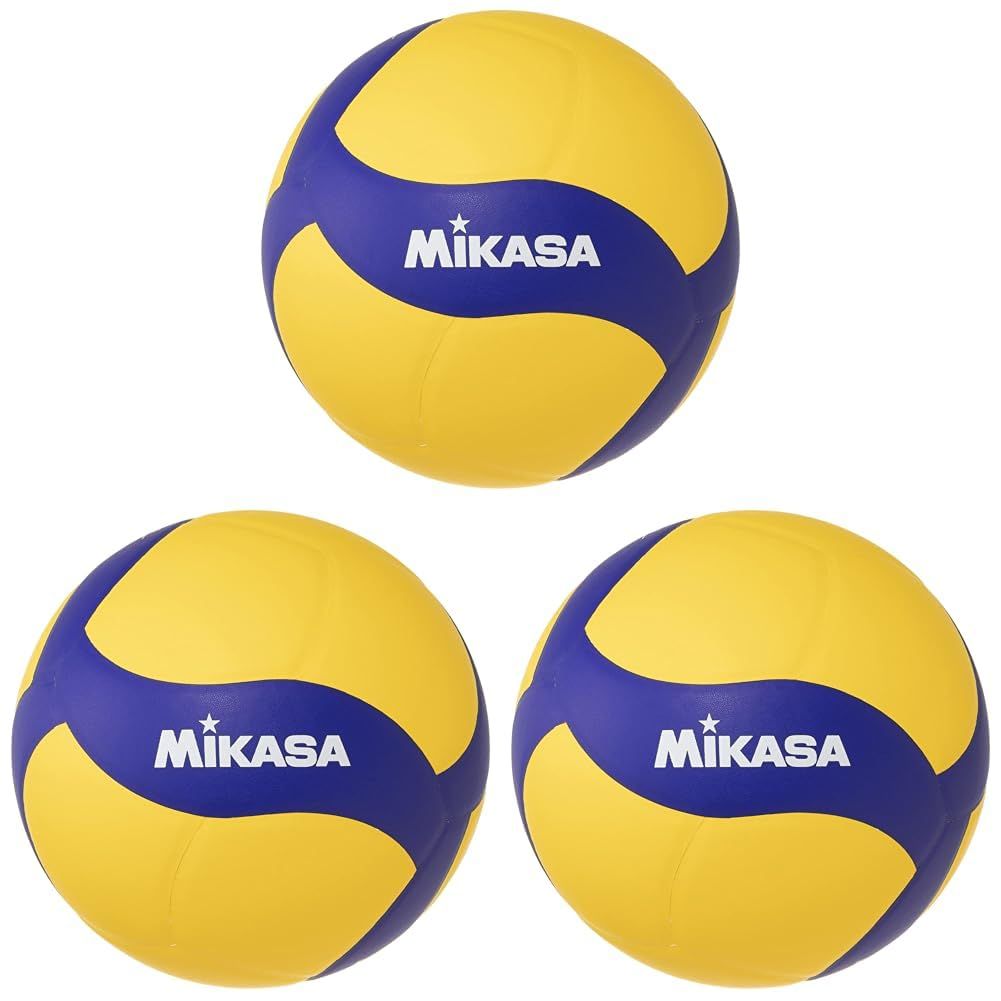新品 ミカサ(MIKASA) バレー トレーニング メディシンボール5号 一般・大学・高校生用 1kg イエロー/ブルー VT1000W 推奨内圧0.3(kgf/?) (× 3)