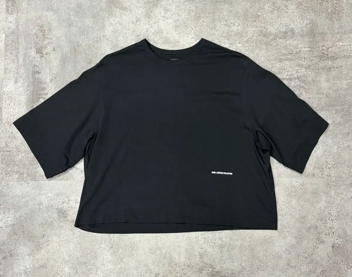 Juun.J ウール コレクション ブラック 半袖 Tシャツ