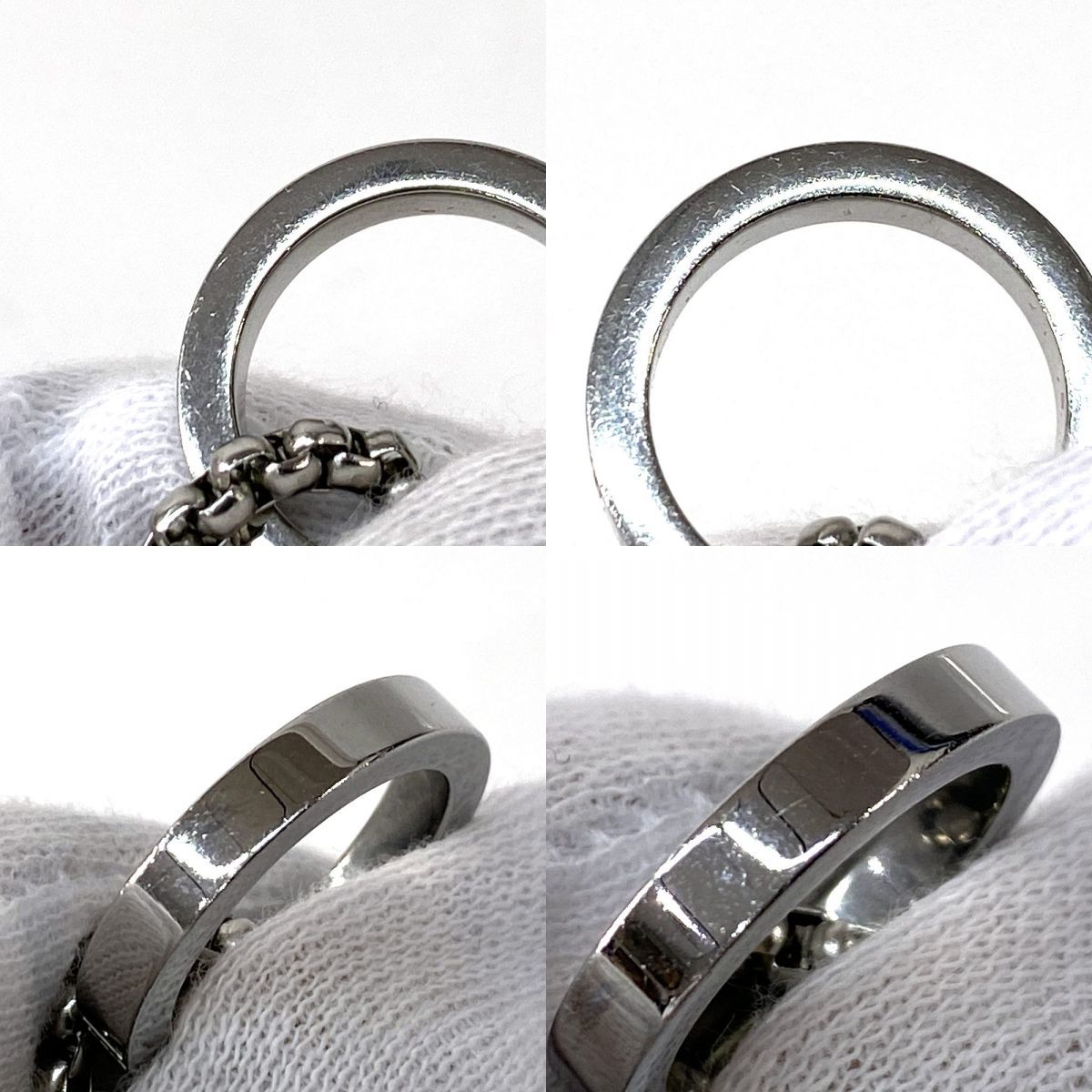 DIESEL ディーゼル ダブルリングネックレス DX116800DJW ※中古 - メルカリ