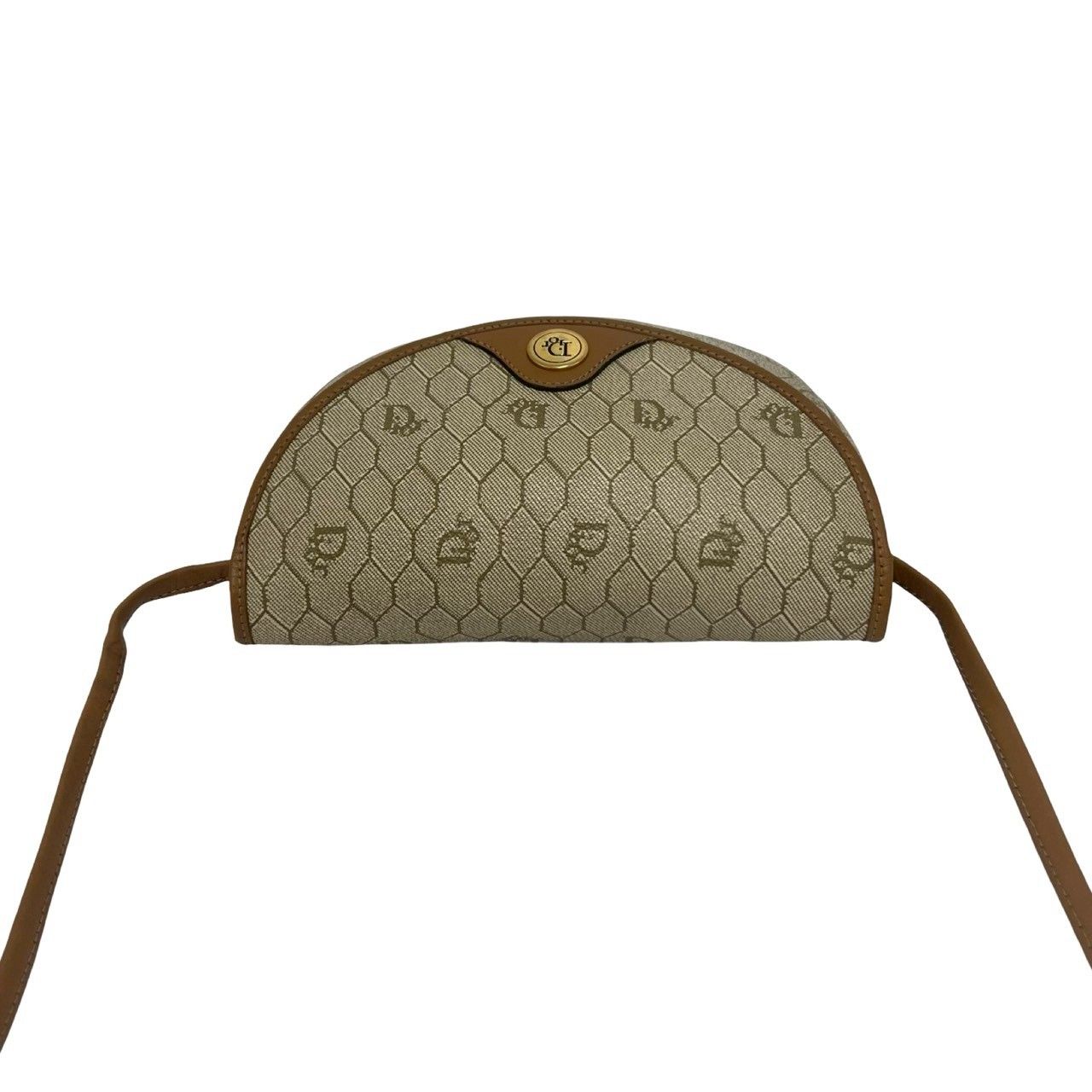 極 美品 Christian Dior ディオール ヴィンテージ ロゴ 金具 ハニカム