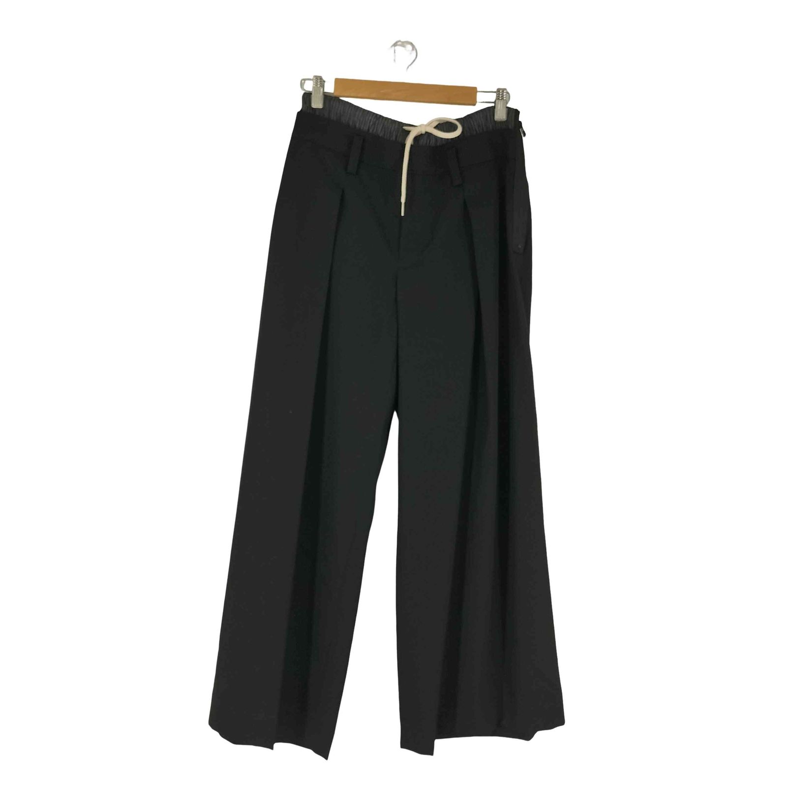 レギュレーションヨウジヤマモト REGULATION Yohji Yamamoto 26SS GABARDINE LAYERED-LIKE WIDE PANTS メンズ JPN：2