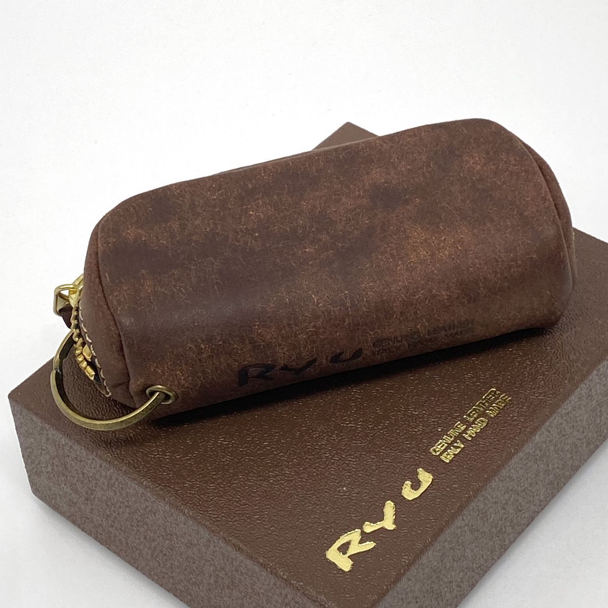 Ryu リュウ レザー スクエア キーケース ※中古 - メルカリ