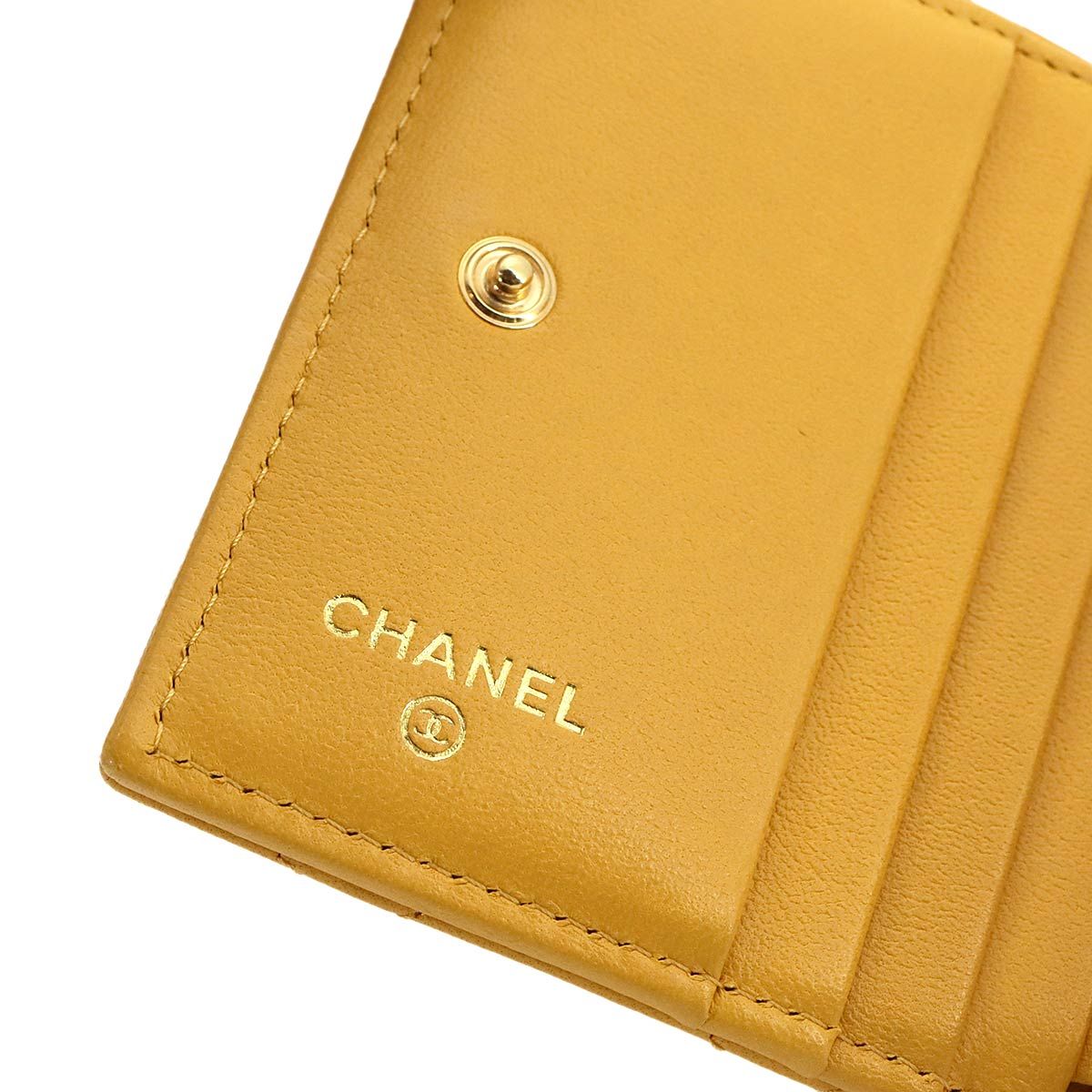 美品 シャネル CHANEL マトラッセ スモール ウォレット 二つ折り 財布