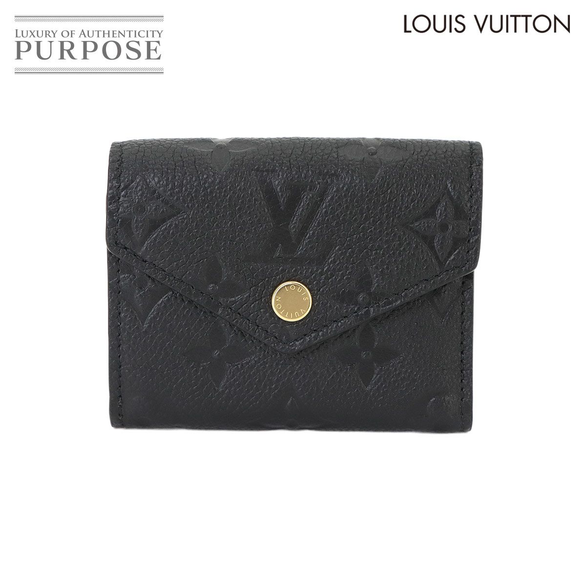 未使用 展示品 ルイ ヴィトン LOUIS VUITTON モノグラム アンプラント ポルトフォイユ ゾエ 三つ折り 財布 ノワール M62935 90325025