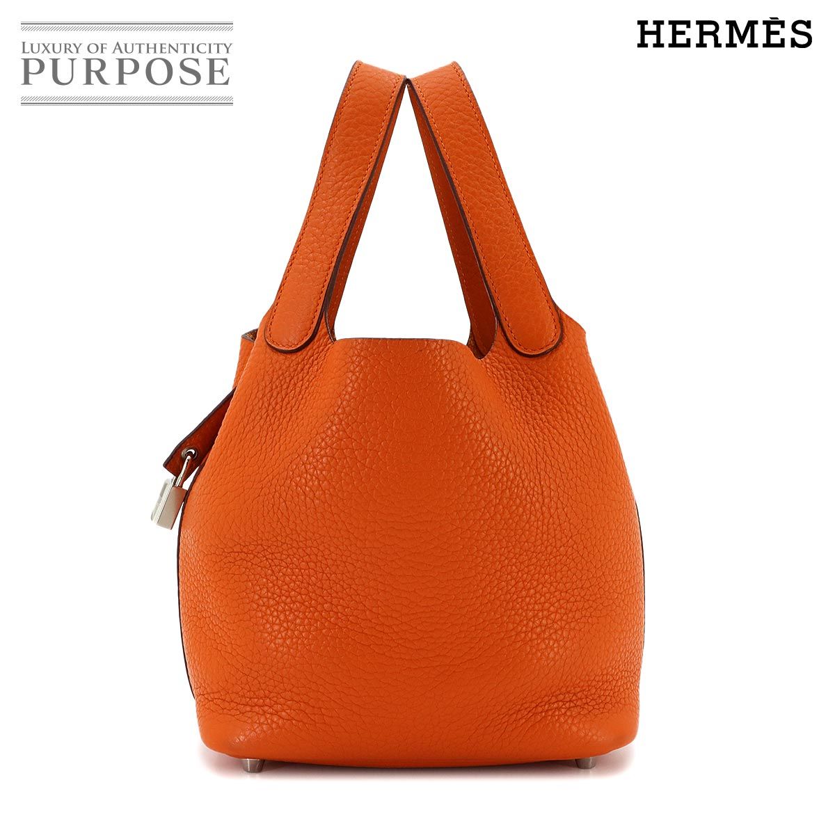エルメス HERMES ピコタンロック PM ハンド バッグ トリヨンクレマンス