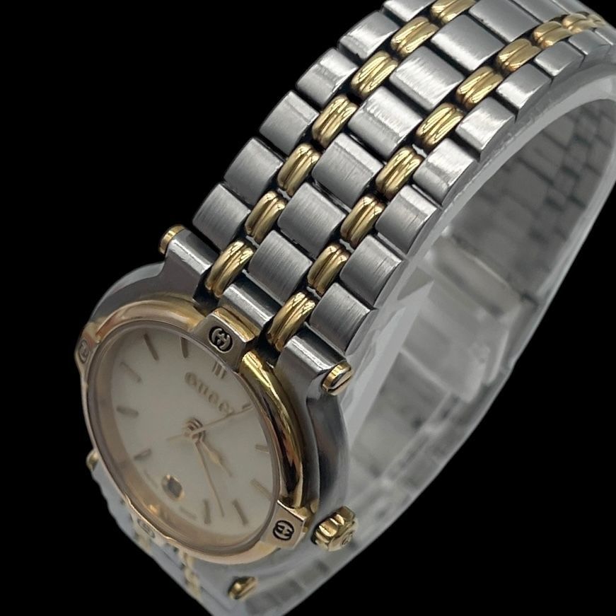 新品電池 稼働品 GUCCI グッチ レディース腕時計 9000L クォーツQZ