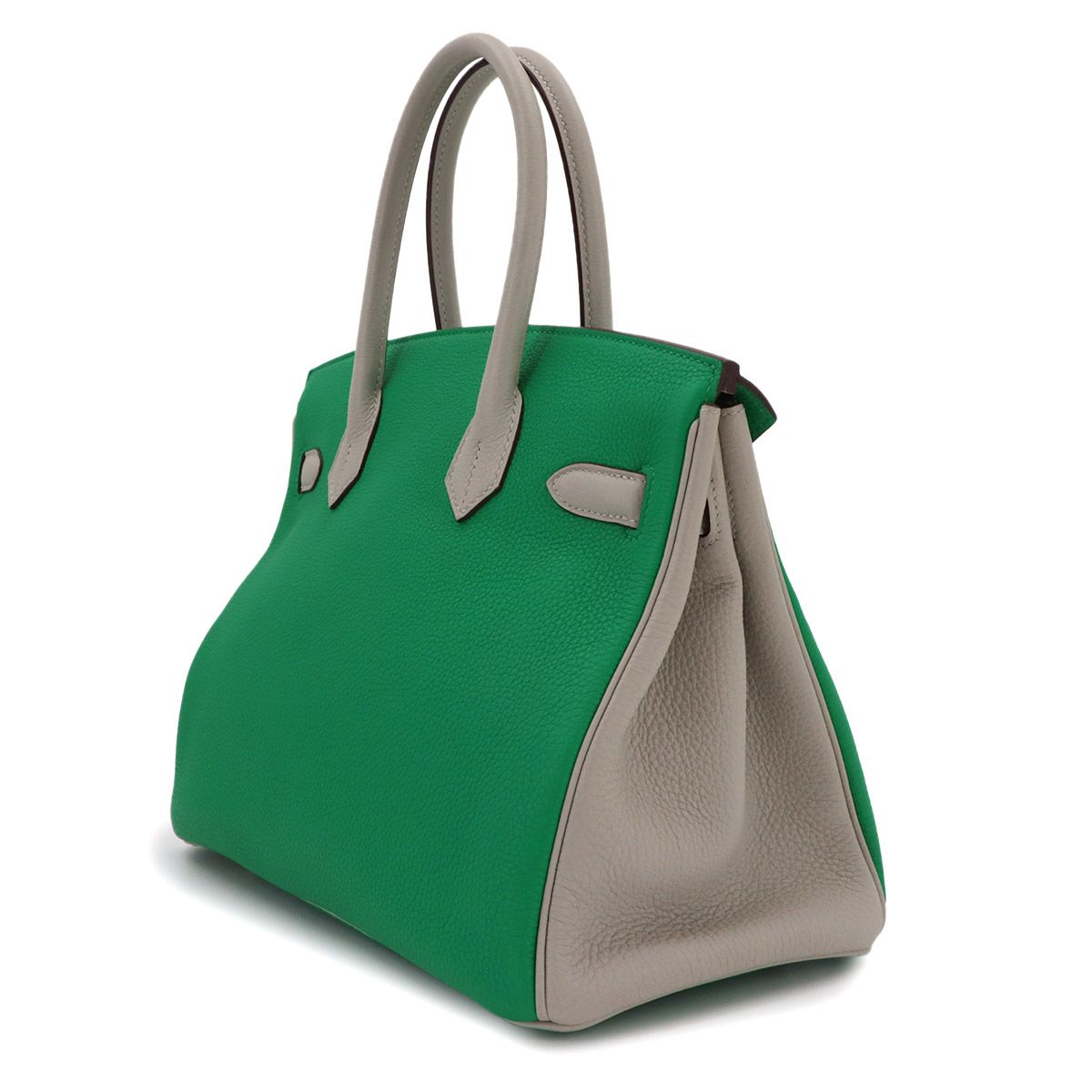 未使用 展示品 エルメス HERMES バーキン30 パーソナル SPO トゴ ミント グリスパール ハンド バッグ B刻印 ゴールド 金具 Birkin 90326974