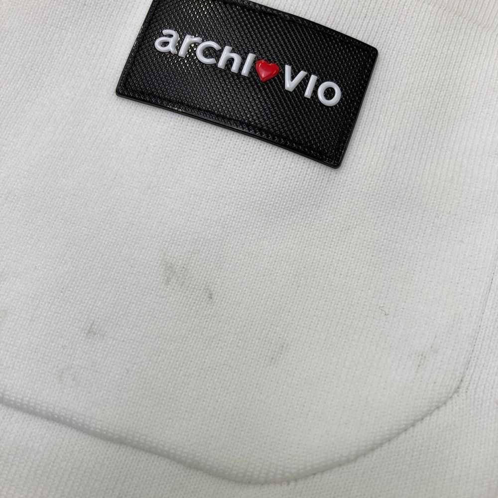 サイズ：38 ARCHIVIO アルチビオ ニット 裾プリーツスカート ホワイト