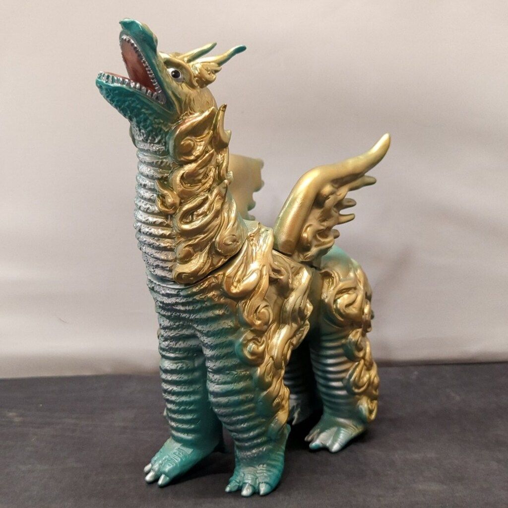 ブルマァク 復刻版怪獣シリーズ ドドンゴ 復刻版 緑成型/金銀塗装