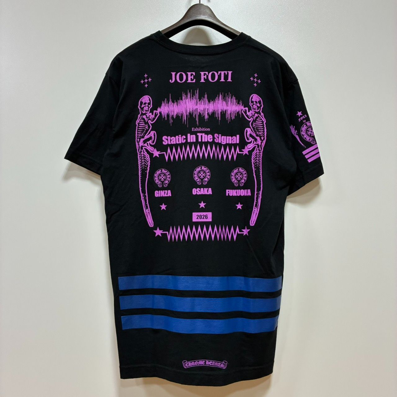 クロムハーツ FOTI フォッティ コラボ 半袖Tシャツ 黒 ブラック 新作 Lサイズ 新品未使用 2609