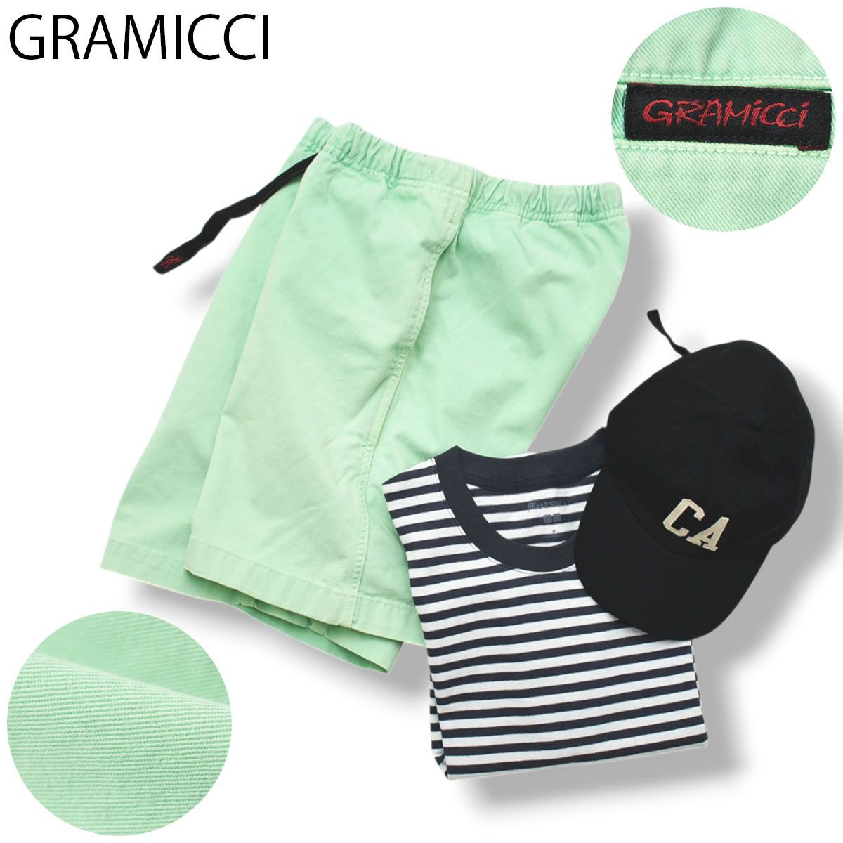 [Standard] Gramichi GRAMICCI Half Short Climbing Pants Shorts Shorts Short Pants S Green American Casual Mens Womens Unisex Unisex