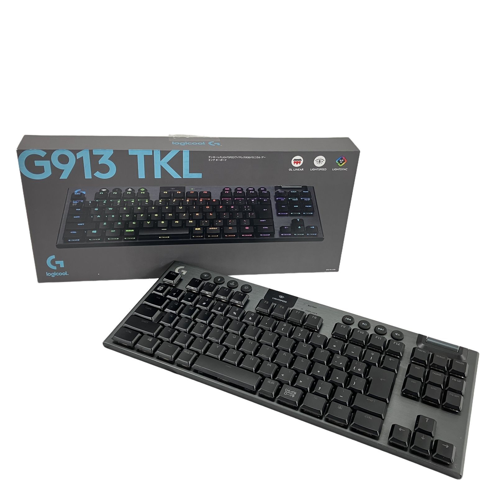 Logicool YR0076 G913 TKL ワイヤレス ゲーミング キーボード PC周辺機器 中古 W11277029