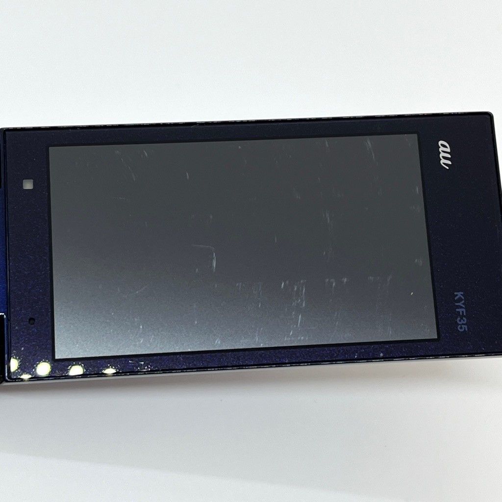 MARVERA KYF35 au SIMロック解除済 4G LTE ダークネイビ― 京セラ 白