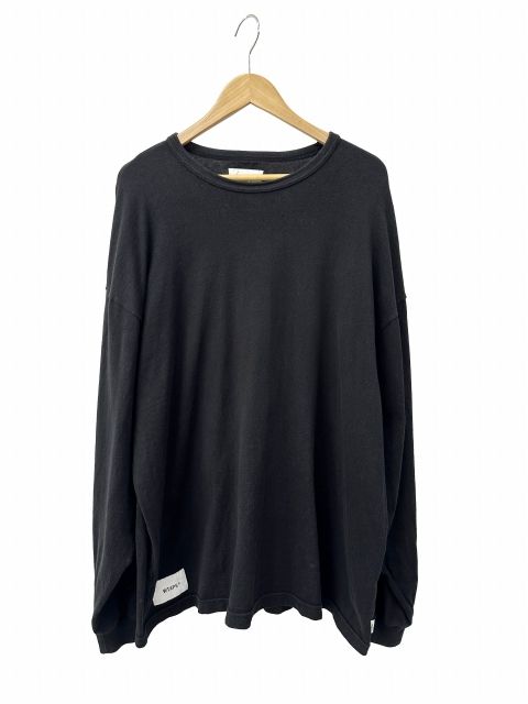 ダブルタップス WTAPS 22AW LONG LIVE WTAPS L/S TEE 無地 長袖 ロングスリーブ Tシャツ 222ATDT-CSM12 04 黒 ブラック ブランド古着ベクトル 中古260527