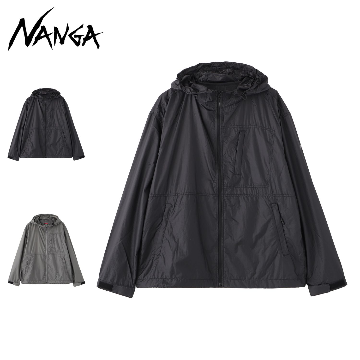 NANGA ナンガ ジャケット シアージャケット アウター メンズ 春 軽量 薄手 撥水 SHEER JACKET ブラック グレー 黒 N2610-1A005D