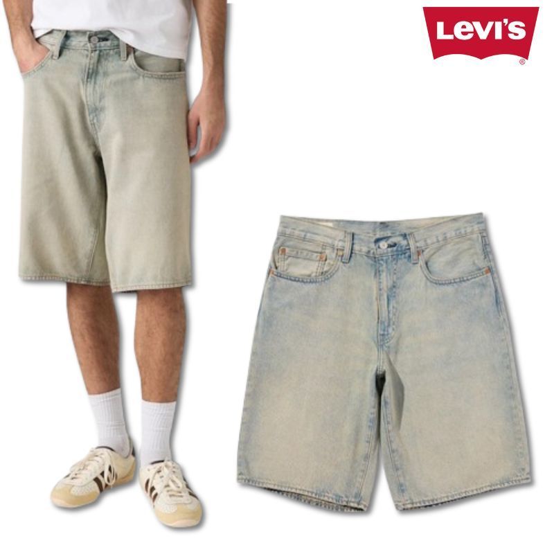 リーバイス Levi’s バギー ショートパンツ ハーフパンツ ライトインディゴ LIGHT INDIGO メンズ 001jm0013