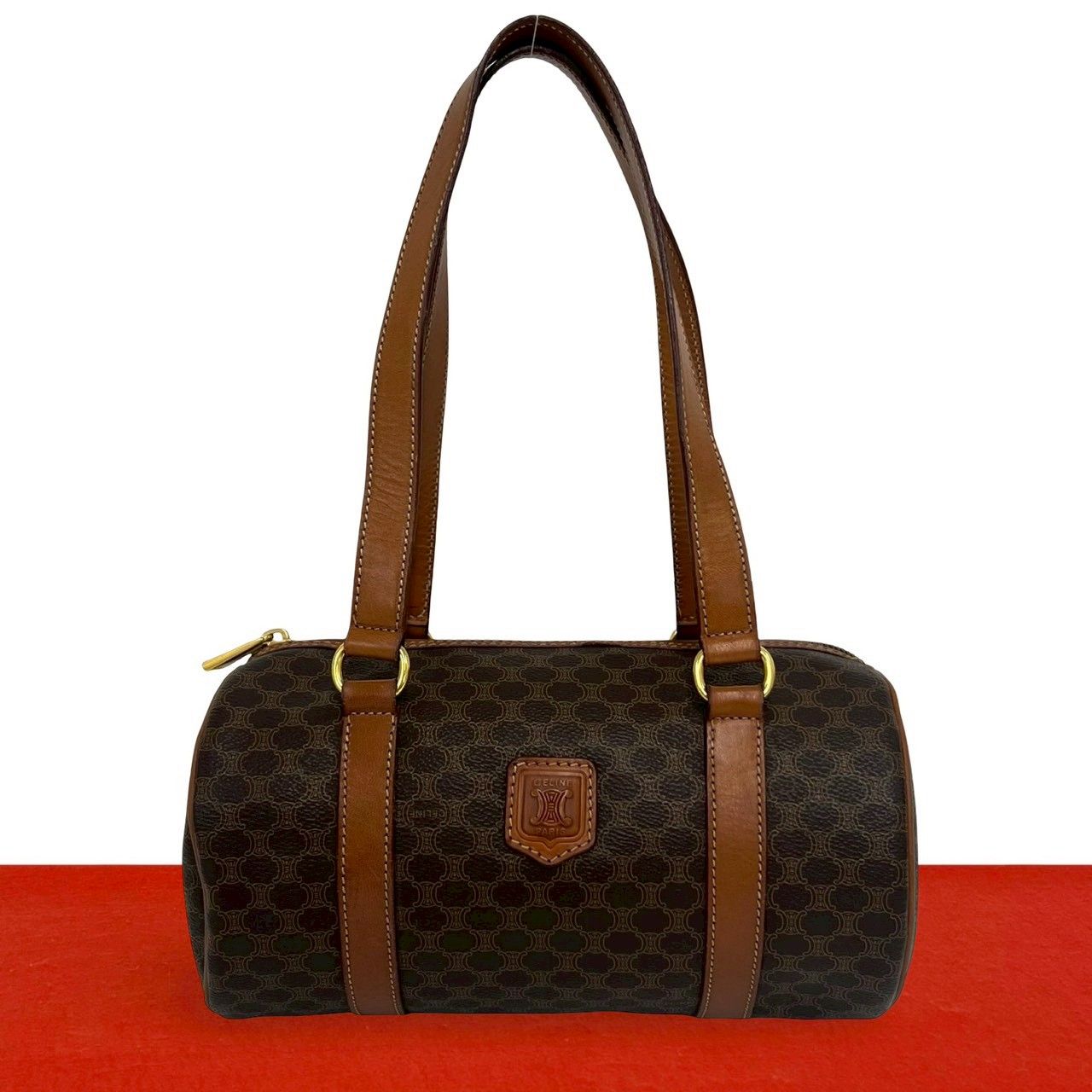 極 美品 CELINE セリーヌ ヴィンテージ マカダム ブラゾン トリオンフ
