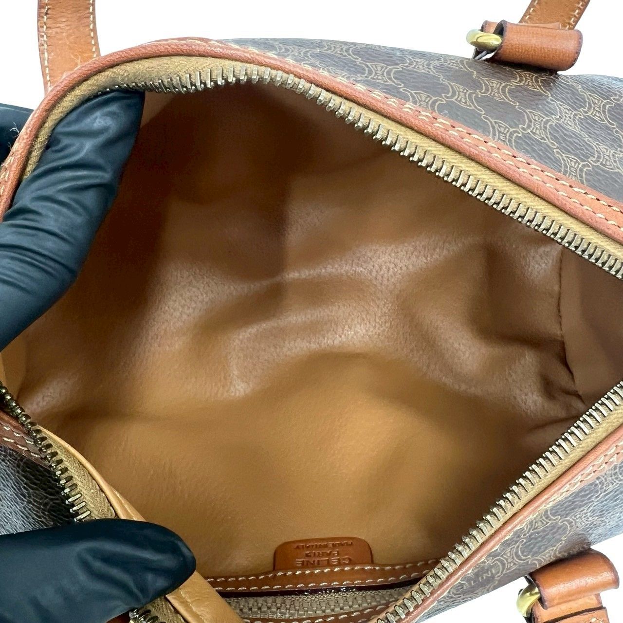 極 美品 CELINE セリーヌ ヴィンテージ マカダム ブラゾン トリオンフ