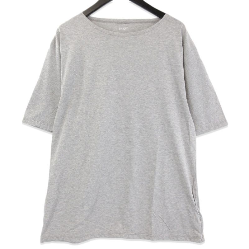 未使用 BISOWN ビソウン 120/2 COTTON CREWNECK TEE 26S-BIS-CS60 半袖Tシャツ クルーネック 26SS TOP GRAY 3 71015823