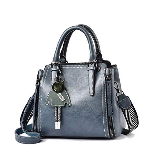 [BUKESIYI] レディース 斜めかけバッグ ポシェット ハンド ショルダー 肩掛け ミニ トートSling Shoulder Hand Bag for Women PU レザー JP77139 青色″mn 8ce19a63