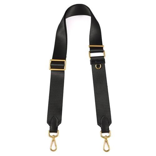 [masamilk] ショルダーストラップ 太め 【スマホや鍵が付けられるDカン付き】 3.8cm幅 単品 付け替え ベルト バッグ用 斜めがけ 長さ調整可能 肩が痛くない 交換用 黒送料無料 96a479d3