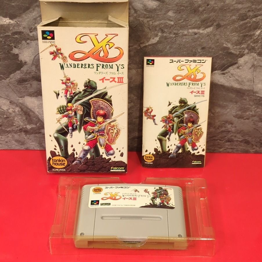 イースIII ワンダラース フロム イース スーパーファミコンソフト 箱