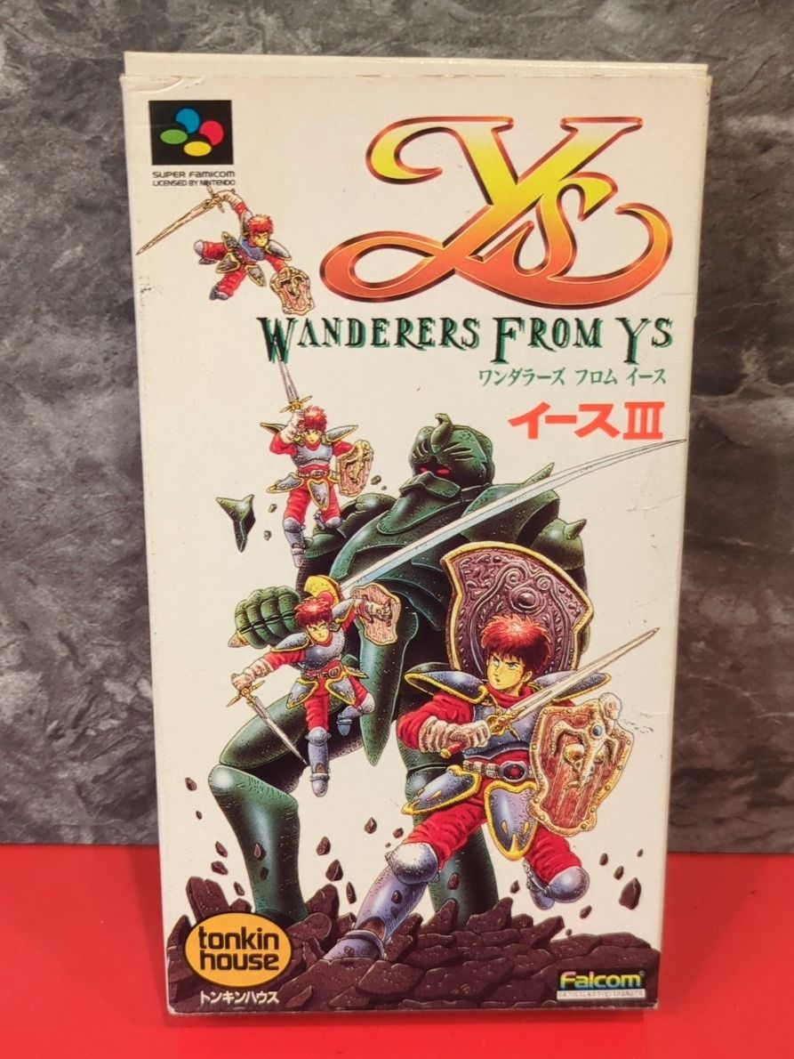 イースIII ワンダラース フロム イース スーパーファミコンソフト 箱