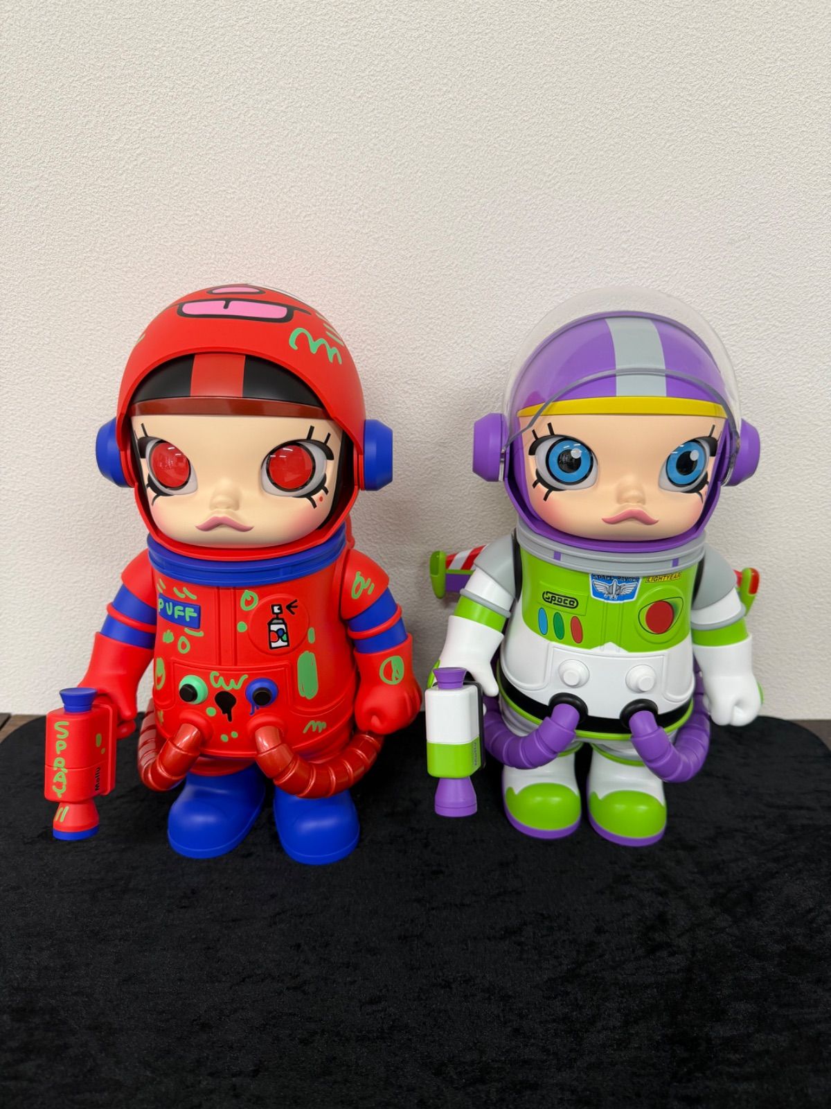 Pop Mart Mega Space Molly 400% Jon Burgerman Space Cadets Series MEGA SPACE MOLLY Buzz Lightyear 400%フィギュア モリー ポップマート セット売り