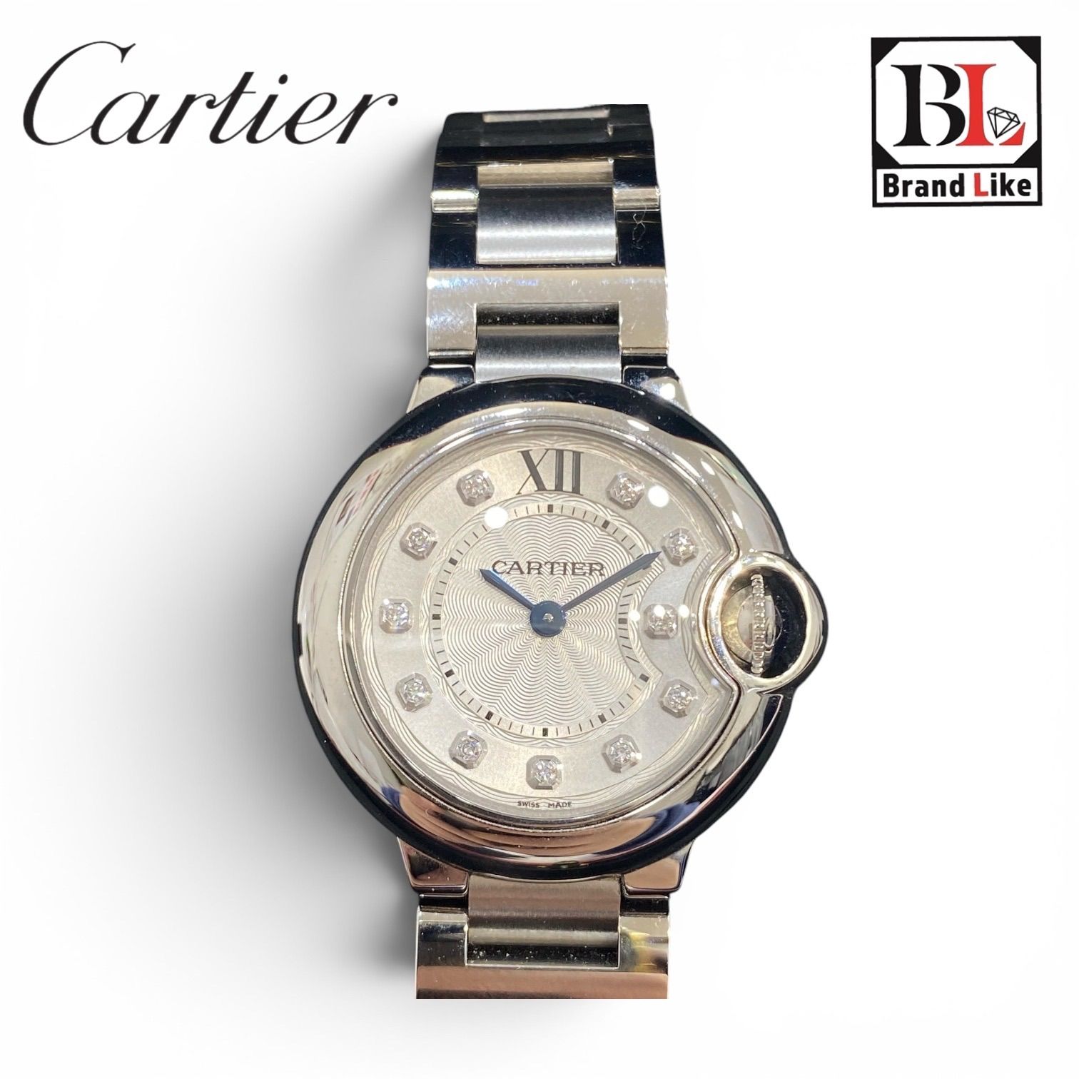 美品】Cartier カルティエ バロンブルー レディース腕時計 11P