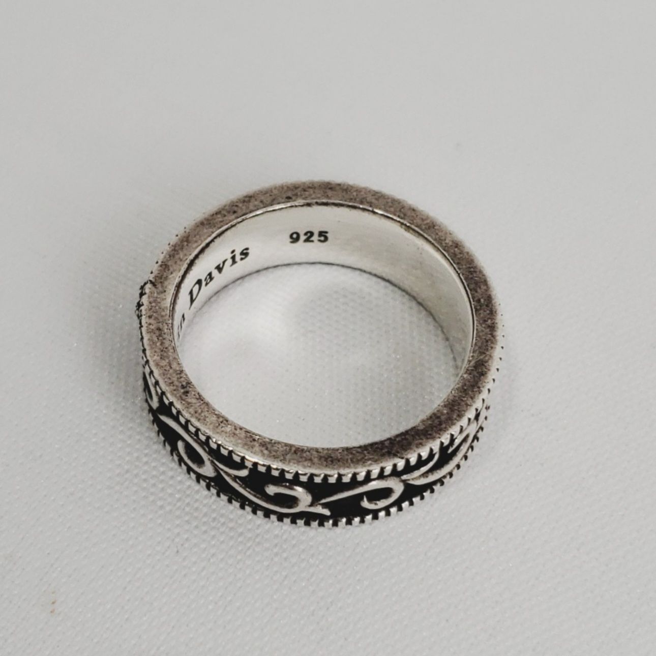 A&Gジャスティンデイビス好き　アンティーク調　925刻印有 中古【 Justin Davis】 ジャスティン デイビス シルバーリング 925刻印