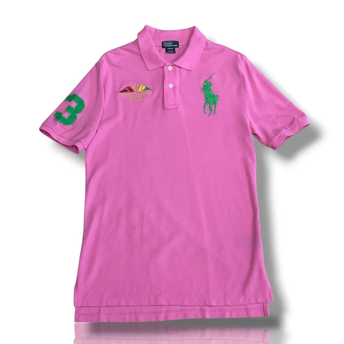 POLO RALPH LAUREN ラルフローレン L ビックポニー レディース ポロシャツ 半袖Tシャツ ピンク