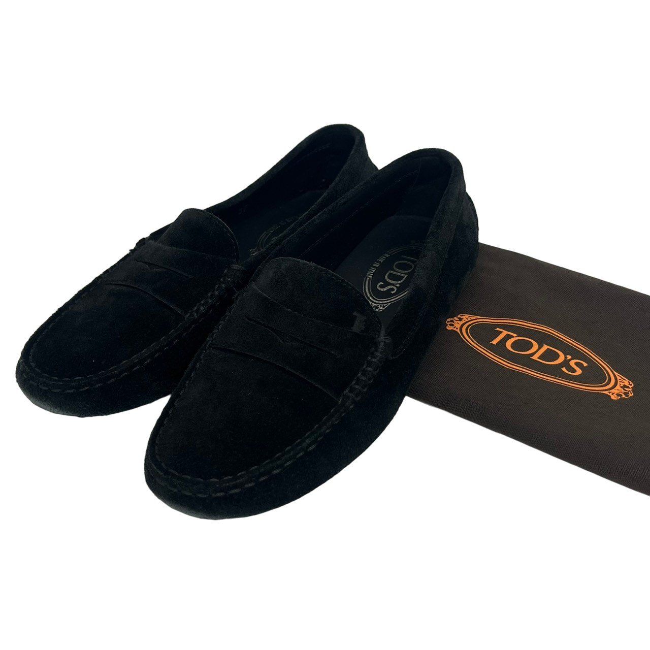 Tod's/トッズ/ドライビングシューズ/スエード/ブラック/37/レディース/RS1443