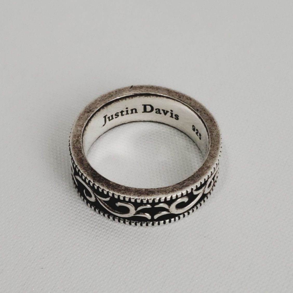 A&Gジャスティンデイビス好き　アンティーク調　925刻印有 中古【 Justin Davis】 ジャスティン デイビス シルバーリング 925刻印
