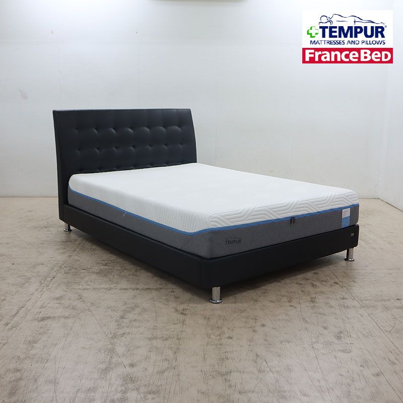 ◆TEMPUR×FranceBed◆ テンピュール×フランスベッド Cloud Elite 25 クラウドエリート 25/IQ アシュフォード ダブルベッド 48万