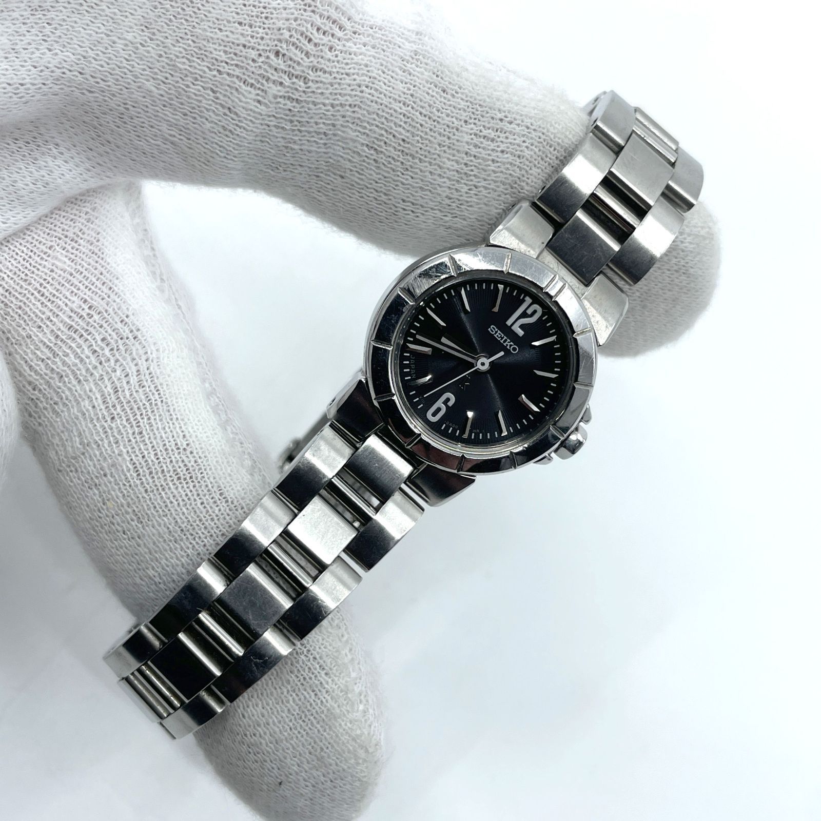 動作未確認 SEIKO セイコー クォーツ 腕時計 LUKIA ルキア V111-0AC0 