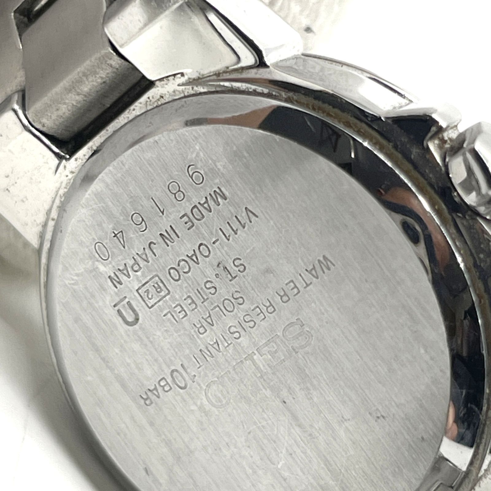 動作未確認 SEIKO セイコー クォーツ 腕時計 LUKIA ルキア V111-0AC0 