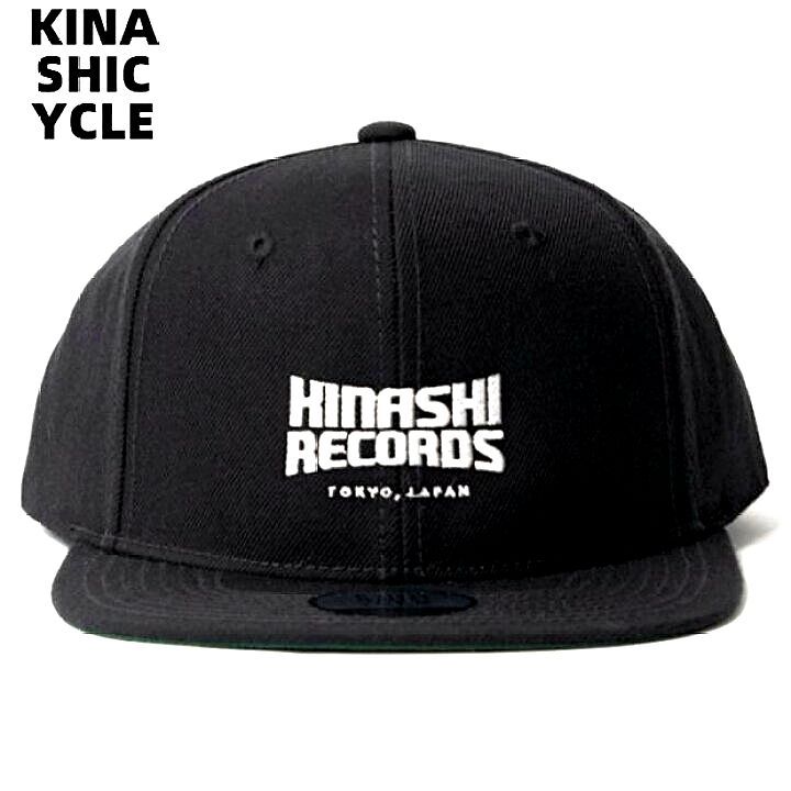 【KINASHI RECORDS キャップ（木梨の音楽会。）BLACK KINASHI CYCLE 木梨サイクル スナップバックキャップ（木梨レコード) 黒 ブラック 帽子 木梨憲武】