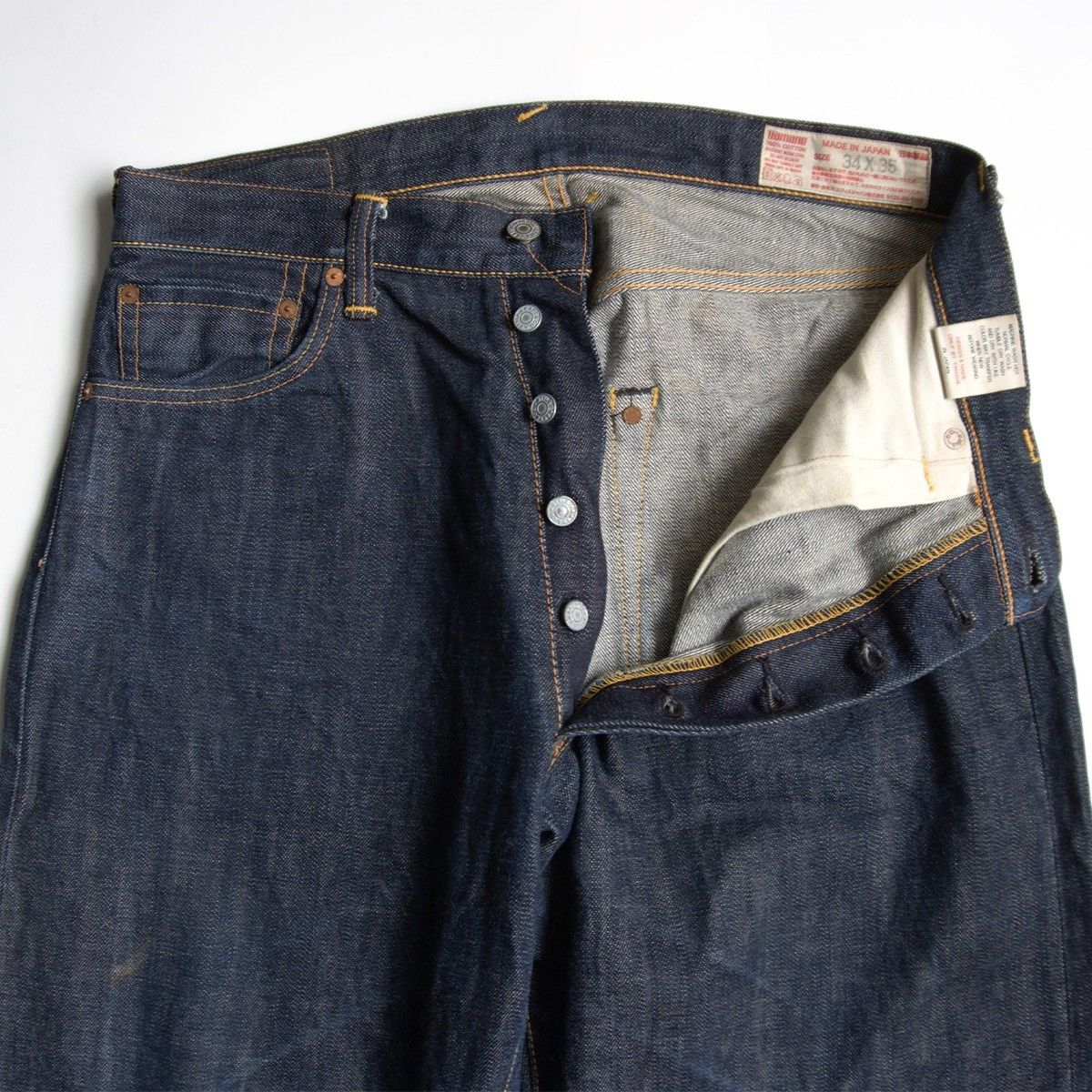 雰囲気抜群/濃紺】EVISU 【LOT.2001 デニムパンツ】34×35 エビス