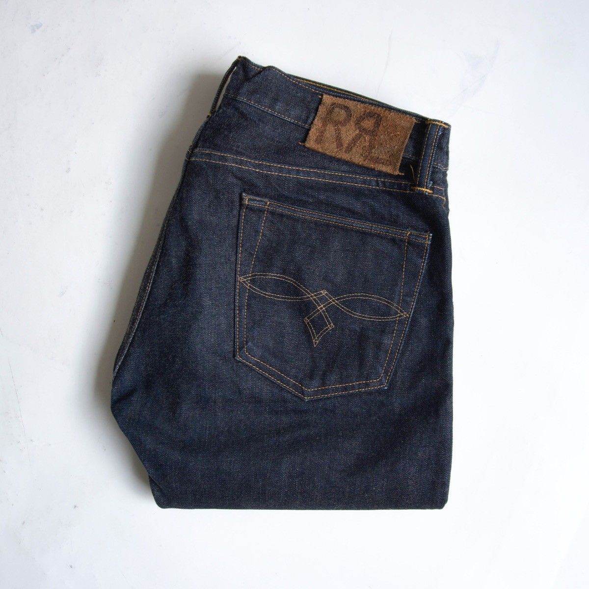 【美品】RRL 【ONECE WASH LOW STRAIGHT JEANS 】30×30 ローストレート デニムパンツ ジーンズ アメリカ製 26050677