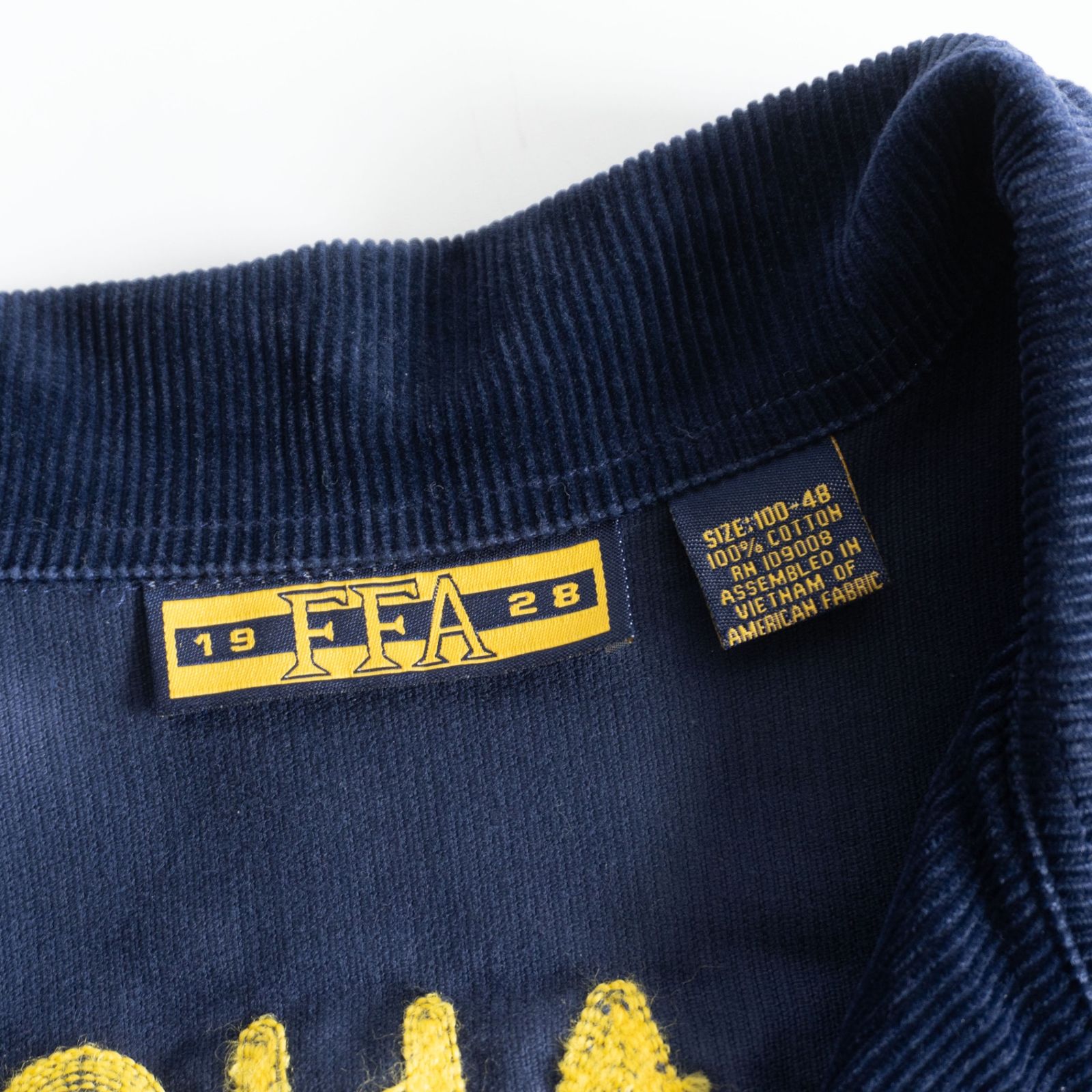 【美品】 FFA ファーマーズ ジャケット【ワーク ジャケット】48 OKLAHOMA コーデュロイ 刺繍 古着 26050649 美品】 FFA ファーマーズ ジャケット【ワーク ジャケット】48 OKLAHOMA