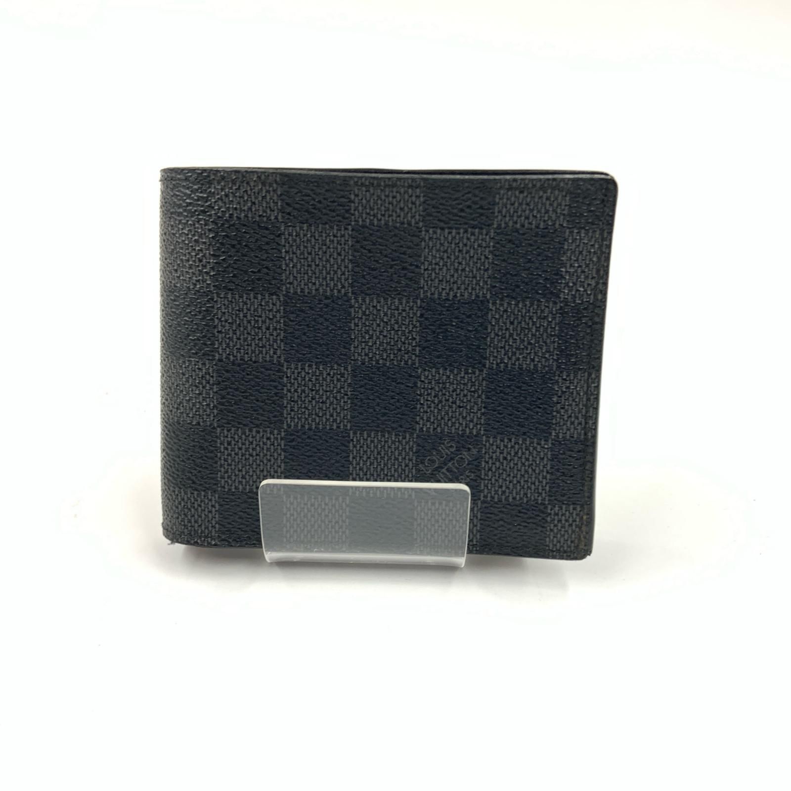 LOUIS VUITTON ルイヴィトン ダミエ グラフィット ポルトフォイユ マルコNM 二つ折り財布 N63336 ブラック
