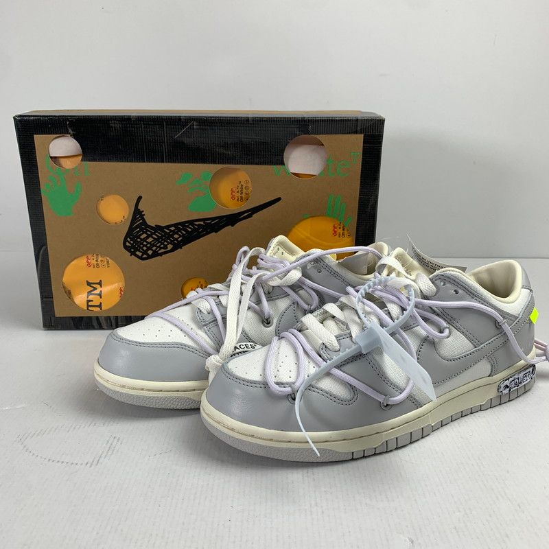 【中古美品】 ナイキ NIKE×OFF-WHITE DM1602-123 DUNK LOW 1 OF 50 