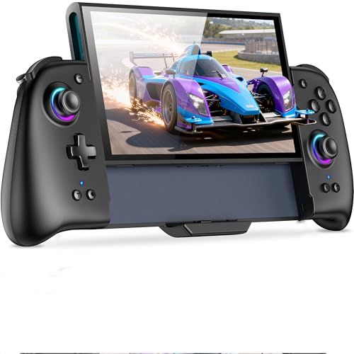 【新品】スイッチ 2 コントローラー RGBライト マクロ機能 携帯モード グリップコントローラープログラム編集 ジャイロセンサー搭載 振動 連射機能 無線 1000mAh大容量 Switch1/OLEDに対応しない 233beb76