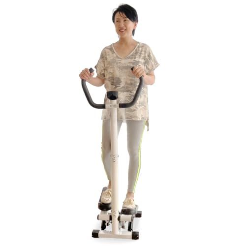 【新品】【理学療法士監修】Aspiracion ステッパー 静音 ステッパー健康器具 足踏み健康器具 運動器具 ウォーキングマシン 有酸素運動 ハンドル付き 高齢者向け 運動初心者向け 耐荷重100kg 30分連続使用 b57418d9