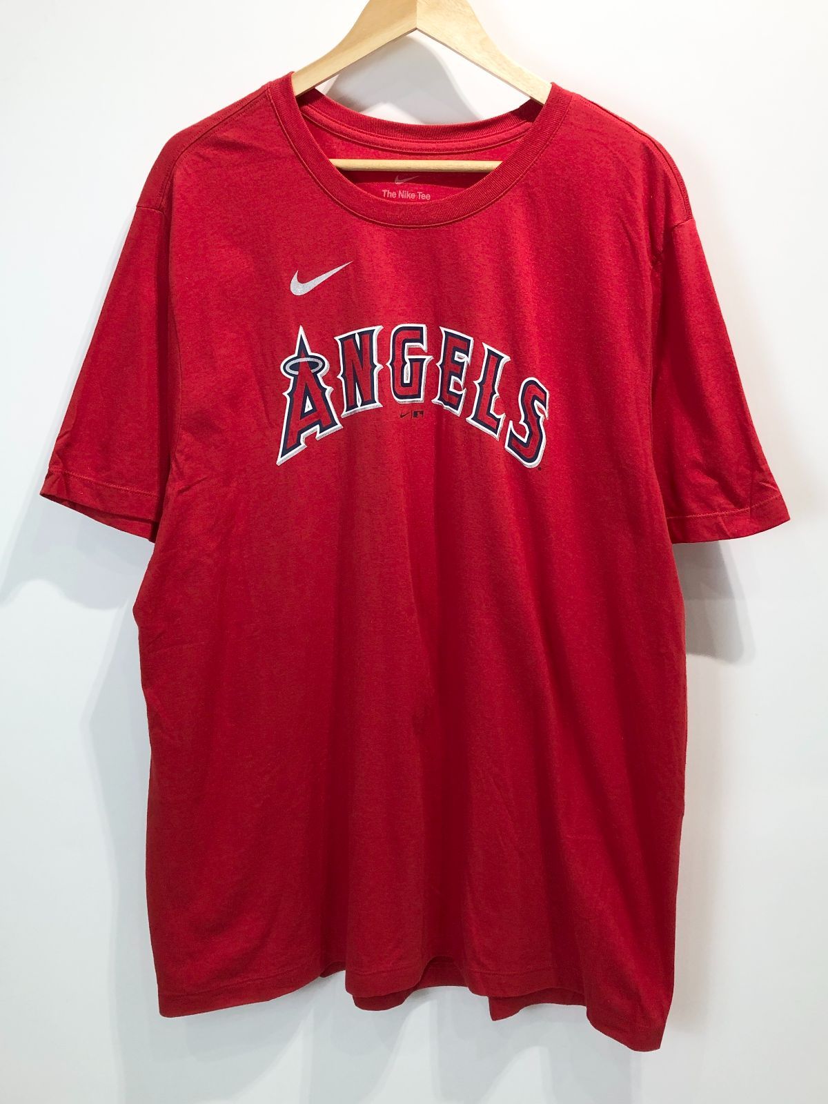 未使用・タグ付】 NIKE MLB LOS ANGELES ANGELS NAME&NUMBER TEE