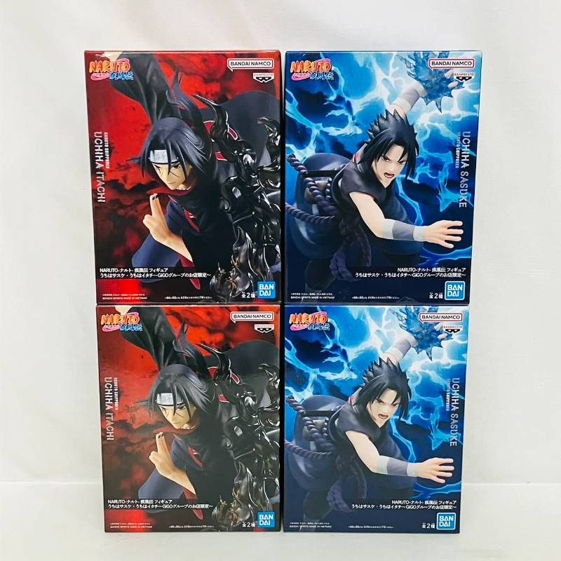 NARUTO GiGO 限定 うちはサスケ うちはイタチ プライズ フィギュア 4個