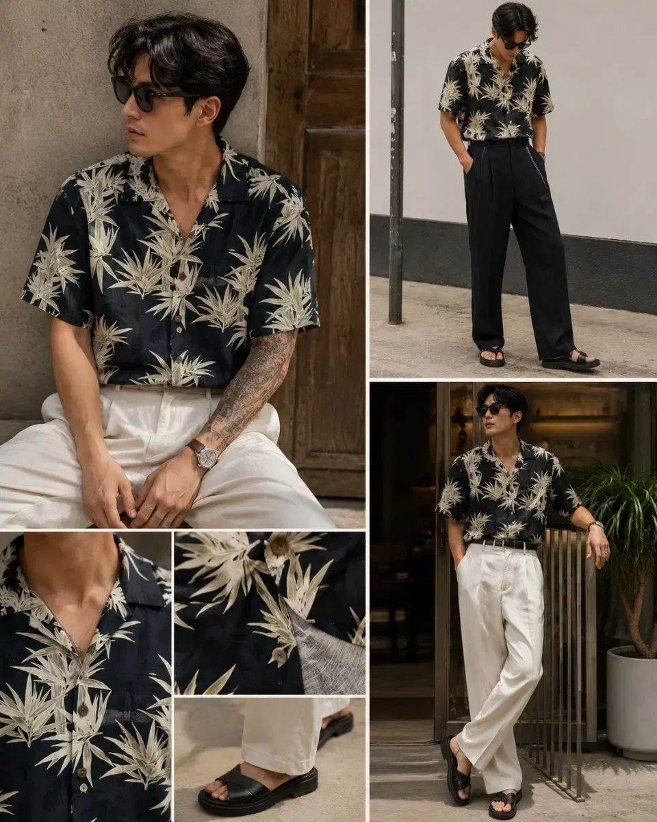 JAMAICA JAXX シルク アロハシャツL size