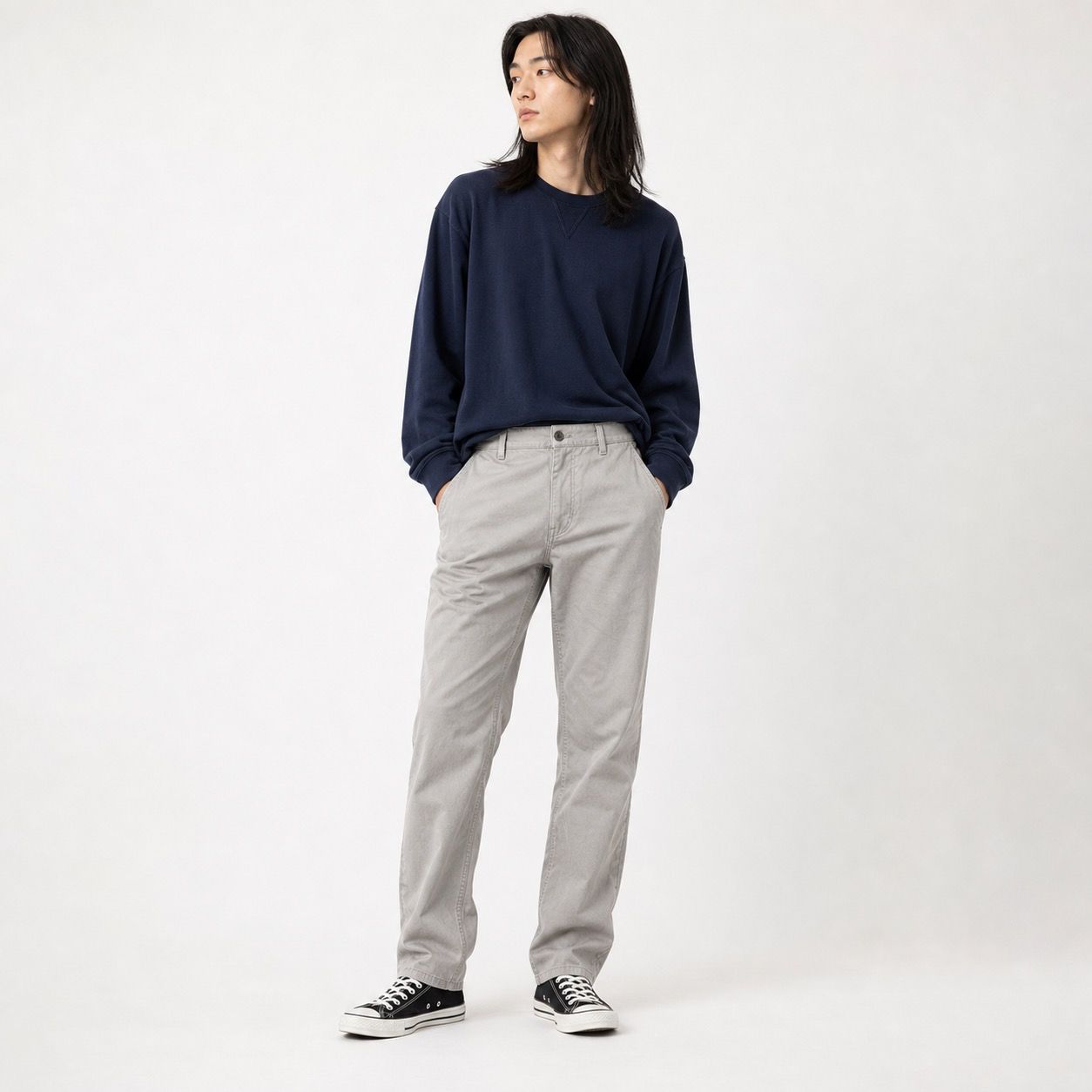 Wrangler ラングラー チノパン グレー ワークパンツ シンプル