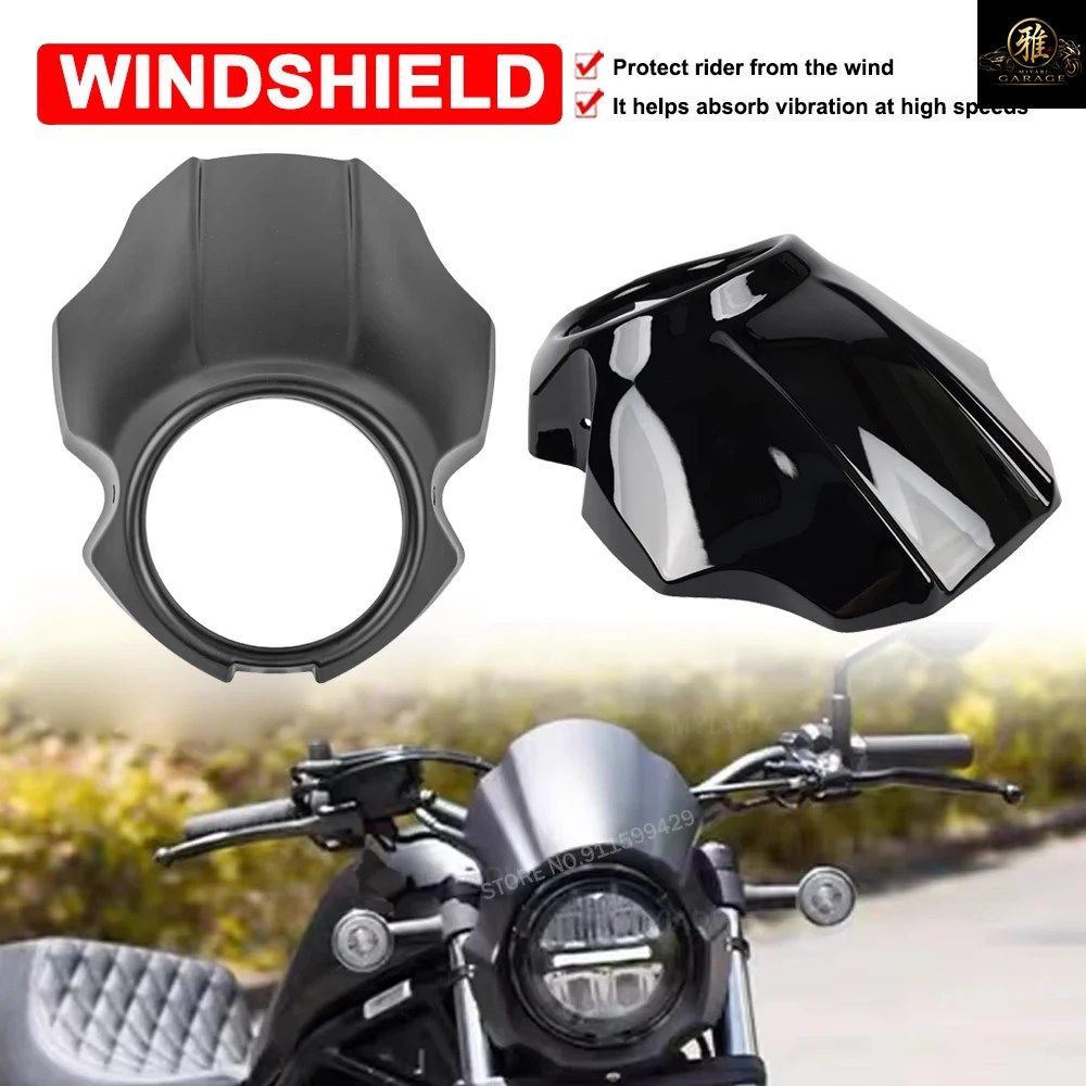 ウインドシールド ホンダ レベル CMX300 CMX500 オートバイ フロントマスク ヘッドライト フェアリング カウル トリム カバー CMX 300 500