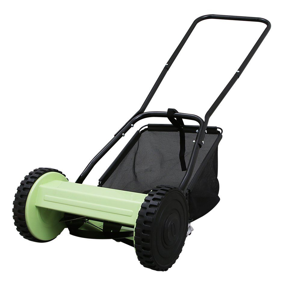 アイリスプラザ 芝刈り機 手動式 MLM-300 グリーンYZ